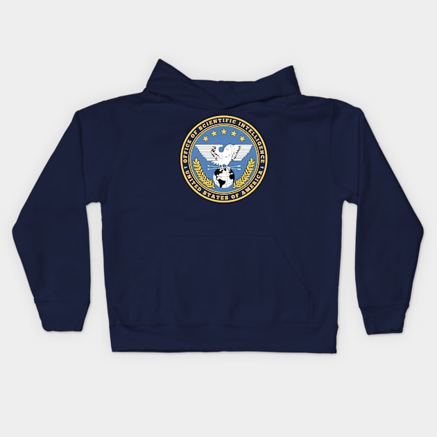 Office of Scientific Intelligence Kids Hoodie by Atomic Luau Pop Emporium